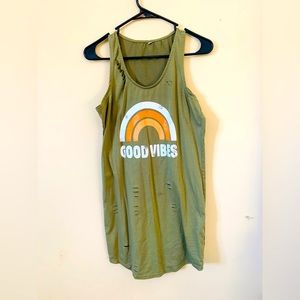 Good vibes tank dress